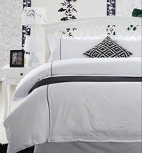Load image into Gallery viewer, Zoe 4 in 1 Premium Egyptian Cotton Bedding Set Plain White Hotel Quality - Super Single / Queen / King - Zoe Home®
