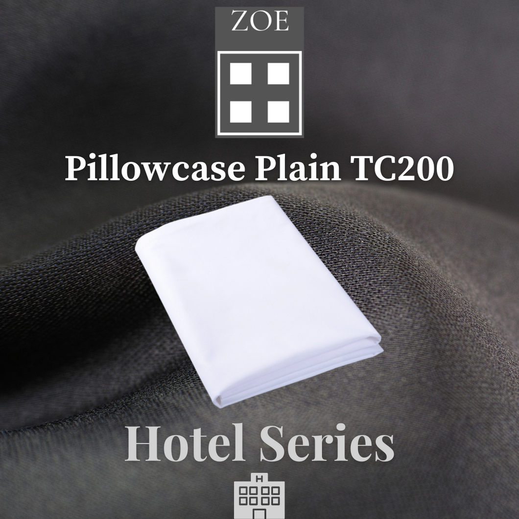 Pillowcase Plain White - Hotel Quality - Zoe Home®
