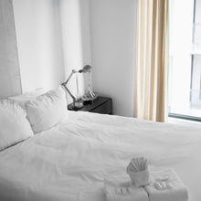 Load image into Gallery viewer, Zoe 100% Egyptian Cotton Bedsheet Plain White Hotel Quality - Super Single / Queen / King - Zoe Home®

