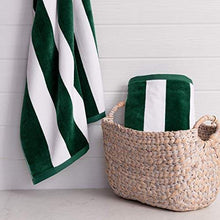 Load image into Gallery viewer, 100% Cotton Swimming Pool Towel Dark Green 700 Grams - Hotel Quality - Zoe Home®
