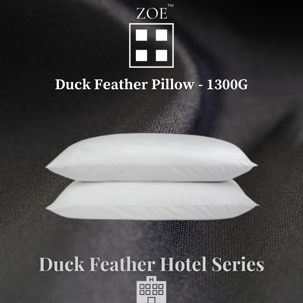 Hotel Duck Feather Pillow 1300G - Zoe Home®