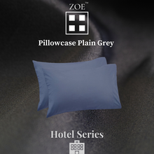 Load image into Gallery viewer, Pillowcase Plain Grey - Hotel Quality - Zoe Home®
