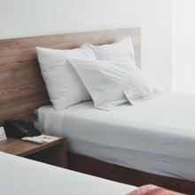 Load image into Gallery viewer, Zoe 100% Egyptian Cotton Bedsheet Plain White Hotel Quality - Super Single / Queen / King - Zoe Home®
