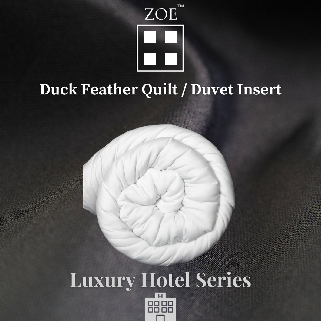 Duck Feather Duvet Insert / Quilt Hotel Quality - Super Single / Queen / King - Zoe Home®