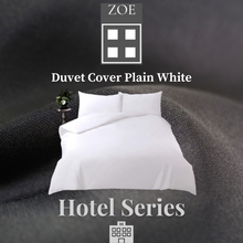 Load image into Gallery viewer, Duvet Cover Plain White Hotel Quality - Super Single / Queen / King - Zoe Home®
