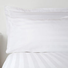 Load image into Gallery viewer, Fitted Bedsheet 3cm Satin Stripes Hotel Quality - Super Single / Queen / King - Zoe Home®
