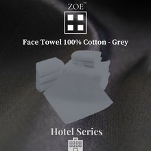 Load image into Gallery viewer, 100% Cotton Face Towel Grey - Hotel Quality - Zoe Home®
