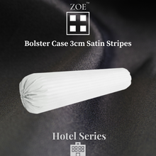 Load image into Gallery viewer, Zoe Bolster Case 3cm Satin Stripes - Hotel Quality - Zoe Home®
