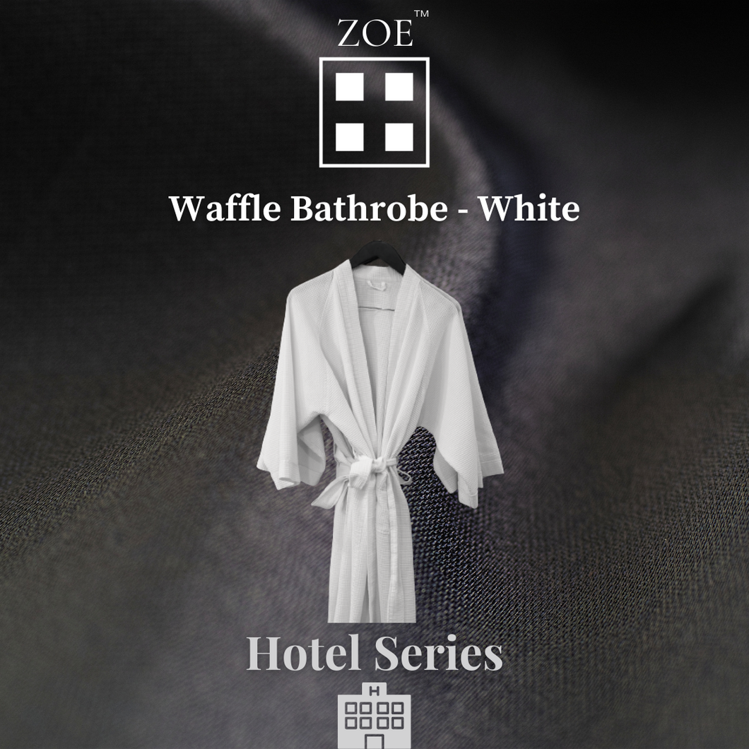 100% Cotton Waffle Bathrobe - Hotel Quality - Zoe Home®