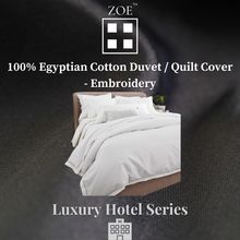 Load image into Gallery viewer, Zoe 100% Egyptian Cotton Duvet / Quilt Cover with Flap Hotel Quality - Super Single / Queen / King - Zoe Home®
