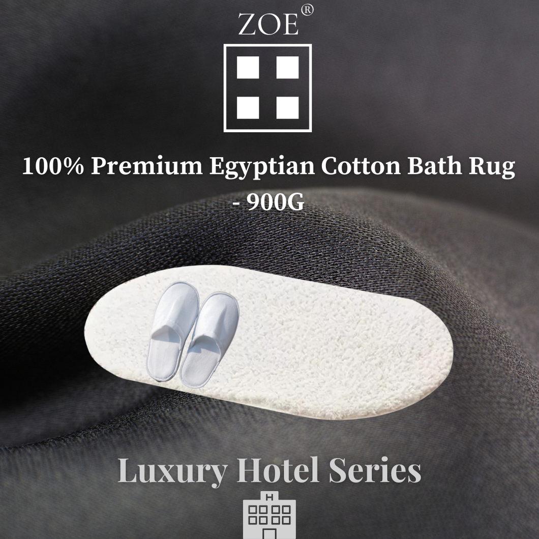 Zoe Home Anti Slip White Floor Mat Hotel Quality - 900G - Zoe Home®