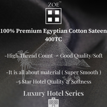 Load image into Gallery viewer, Zoe 4 in 1 Premium Egyptian Cotton Bedding Set Plain White Hotel Quality - Super Single / Queen / King - Zoe Home®
