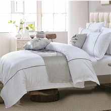 Load image into Gallery viewer, Zoe 4 in 1 Premium Egyptian Cotton Bedding Set Plain White Hotel Quality - Super Single / Queen / King - Zoe Home®
