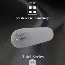 Load image into Gallery viewer, Zoe Bolster Case Plain Grey - Hotel Quality - Zoe Home®
