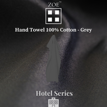 Load image into Gallery viewer, 100% Cotton Hand Towel Grey - Hotel Quality - Zoe Home®
