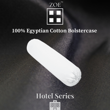Load image into Gallery viewer, Zoe Egyptian Cotton Bolster Case Plain White - Hotel Quality - Zoe Home®
