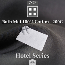 Load image into Gallery viewer, 100% Cotton Bath Mat White 200 Grams  - Hotel Quality - Zoe Home®
