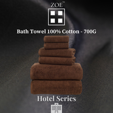 Load image into Gallery viewer, 100% Cotton Bath Towel Dark Brown 700 Grams - Hotel Quality - Zoe Home®
